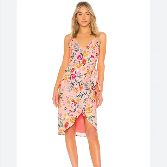 lovers and friends pink floral dress Lovers and Friends Carpenter Mini Dress in Rhoda Floral Multi